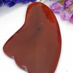 Kırmızı Akik Gua Sha masaj tarağı