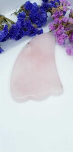 Pembe Kuvars Gua Sha Masaj Tarağı - Görsel 4
