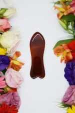 Kırmızı Akik Balık Gua Sha Masaj Tarağı
