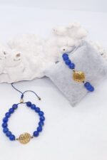 Yaşam Çiçeği Sembollü Lapis Lazuli Bileklik - Görsel 2