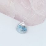 Tamburlanmış Larimar Kolye