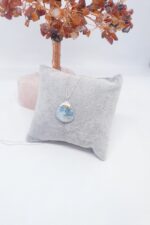 Tamburlanmış Larimar Kolye - Görsel 2