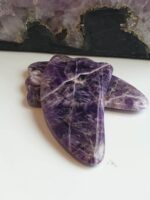 Ametist Gua-Sha Masaj Tarağı