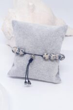 Unisex Mat Dalmaçyalı Jasper Bileklik - Görsel 3