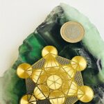 Metatron Küp Metal Kristal Izgara Plakası