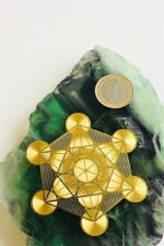 Metatron Küp Metal Kristal Izgara Plakası