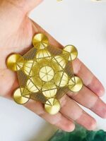 Metatron Küp Metal Kristal Izgara Plakası - Görsel 2