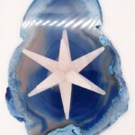 12 Noktalı Merkaba Yıldızı Pembe Kuvars Doğal Taş