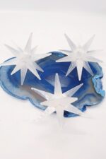 12 Noktalı Merkaba Yıldızı Selenit Doğal Taş