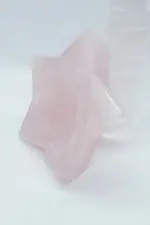 Yıldız Şeklinde Pembe Kuvars Doğal Taş Kase