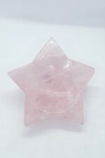 Yıldız Şeklinde 566 Gr. Pembe Kuvars Doğal Taş Kase - Görsel 2