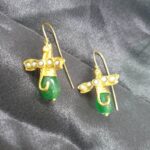 Yeşil Jade Yusufçuk Küpe