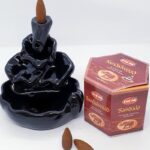 Hem Geri Dönüşümlü Sandalwood 40 Konik Tütsü