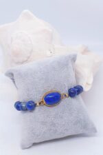 Lapis Lazuli Sıvama Taş Bileklik - Görsel 2