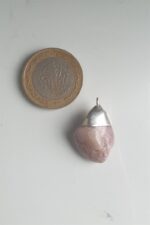 Pembe Opal Doğal Taş Kolye Ucu - Görsel 2
