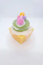 Yeşil Makaronlu Sarı Pasta Mumu