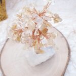 Sitrin Küçük Bakır Gövdeli İşlenmemiş Kristal Kuvars Ağaç