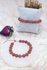 Mat Red Jasper Doğal Taş Bileklik - Görsel 2
