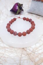 Mat Red Jasper Doğal Taş Bileklik - Görsel 3