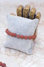 Mat Red Jasper Doğal Taş Bileklik - Görsel 4