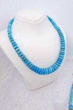 Elegant Turkuaz Doğal Taş Kolye - Görsel 2