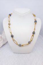 Elegant Labradorit Doğal Butik Kolye - Görsel 2