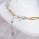 Elegant Akuamarin Doğal Taşı Kolye
