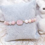 Pembe Opal Druzy Bileklik