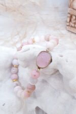 Pembe Opal Druzy Bileklik - Görsel 3