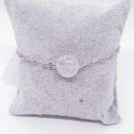 Gümüş Butik Pembe Kuvars Bileklik