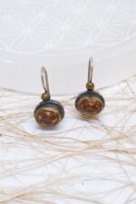 Gümüş Topaz Doğaltaş Küpe