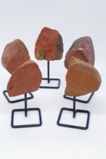 Red Jasper Doğal Taş Standlı Parça - Görsel 2