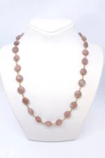 Elegant Pembe Doğal Ay Taşı Butik Kolye - Görsel 2