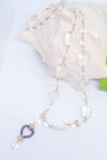 Kristal Kuvars Elegant Butik Kolye - Görsel 3