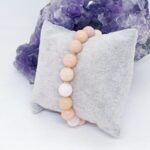 Pembe Opal 10 mm Doğaltaş Bileklik