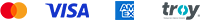 Visa, Mastercard, Troy, American Express